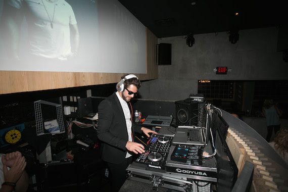 Thomas Rhett shared the DJ Booth with one of Tangled Up’s producers Jesse Frasure. Photo: Katie Kauss 