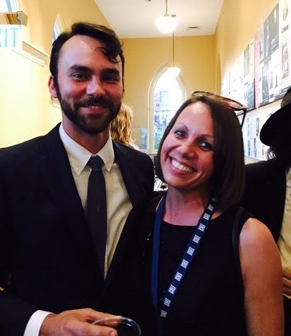 Americana musician Shakey Graves and Veronica Greene back stage at the 2015 Americana Honors & Awards Show on September 16, 2015.