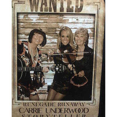 Carrie Underwood celebrates with a fun photo in the "Renegade Runaway" room, with her mother and aunt during Underwood's album release party. Photo: Carrie Underwood/Facebook