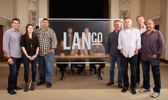  Pictured (L-R): Sony Music Nashville EVP/COO Ken Robold, A&R Director Taylor Lindsey, and A&R VP Jim Catino; LANco; and Sony Music Nashville EVP, Promotion & Artist Development Steve Hodges and Chairman & CEO Randy Goodman; Hill Entertainment Group President Greg Hill; and Sony Music Nashville Sr. VP Marketing Paul Barnabee. Photo: Darrin Dickerson