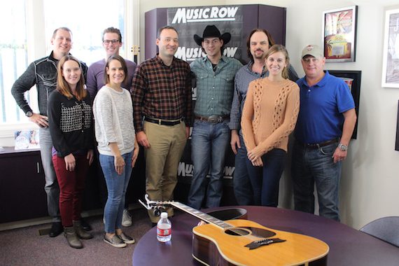 William Michael Morgan with MusicRow staffers.