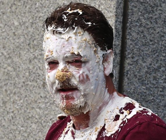 Rob Beckham, Winner of the Pie in Your Face Challenge 2015