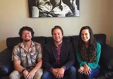 Pictured (L-R): Tim Hunze, Marc Rucker and Hannah Showmaker of Parallel Entertainment