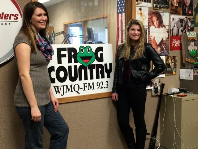 Pictured (L-R): Kayla  McKenzie, On Air Personality (WJMQ-FM), and Allie Louise 