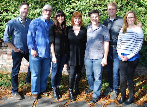 Pictured Left To Right: Kevin Lane (BMG, Creative Director);  Chris Oglesby (BMG, VP – Creative); Ashley Wilcoxson (Thirty Tigers – Manager); Leigh Nash; Daniel Lee (BMG, Senior Creative Director); Kos Weaver (BMG, Executive Vice President); Sara Knabe (BMG, Senior Creative Director)