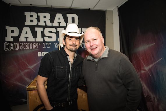Pictured (L-R): Brad Paisley, Mike Moore. Photo: Ben Enos