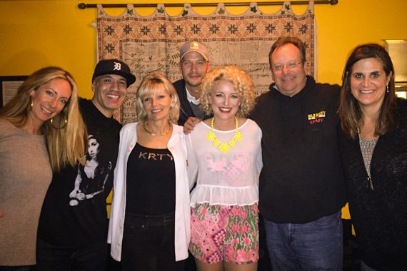 Pictured (L-R): Vanessa Kuhlman with KTOM's Sam Diggedy, KRTY's Tina Ferguson, Live Nation's Aaron Siuda, KRTY's Nate Deaton, Arista Nashville's new Manager, Regional Promotion, Lisa Owen.