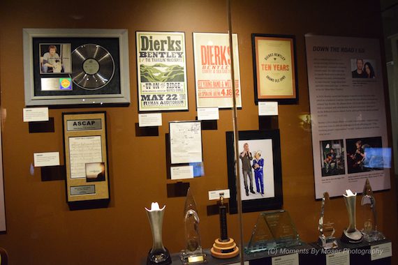 Dierks Bentley CMHOF Exhibit. Photo: Moments By Moser Photography