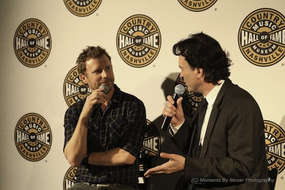 Dierks Bentley CMHOF Exhibit. Photo: Moments By Moser Photography