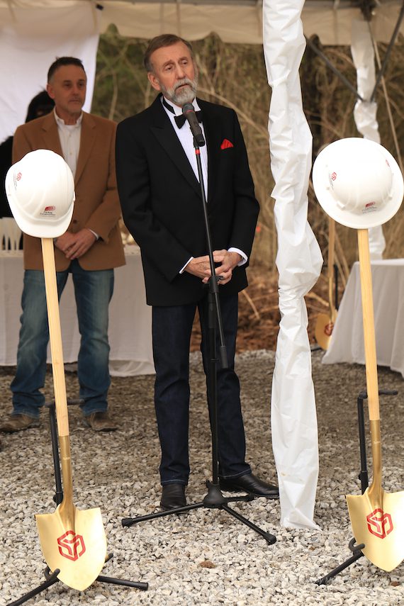 Ray Stevens during the groundbreaking ceremony for Cabaray. Photo: Moments By Moser