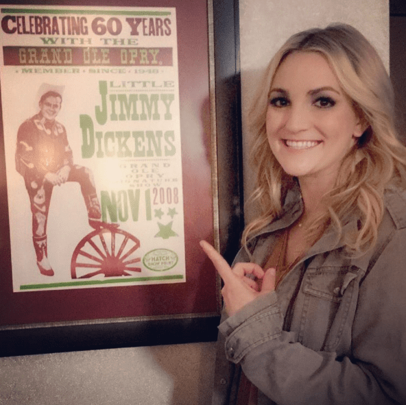 Jamie Lynn Spears backstage at the Grand Ole Opry. Photo: Instagram/Grand Ole Opry