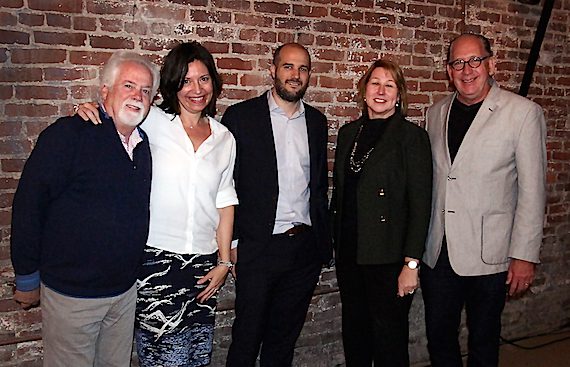 Pictured (L-R): CMA Board President-Elect Bill Simmons; CMA Board President Sally Williams; Stephen Witt, Author, How the Music Got Free; CMA CEO Sarah Trahern and CMA Board Chairman John Esposito.