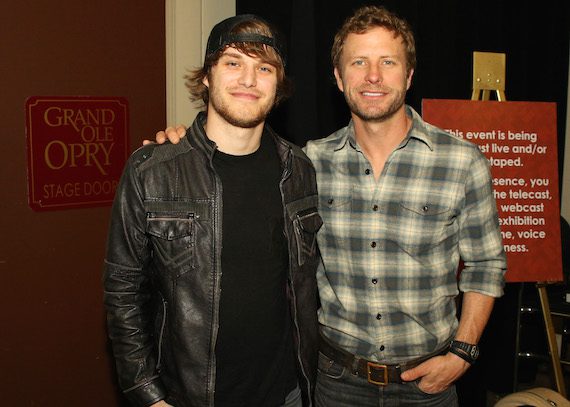 Michael Tyler with Dierks Bentley. Photo: Jeremy Westby / Webster Public Relations 