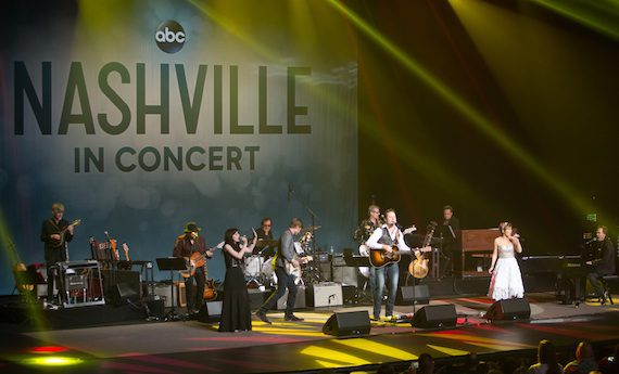 The cast of ABC's Nashville performs in concert. Photo: Chris Hollo