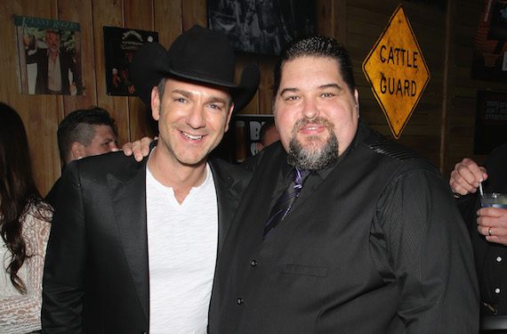 Artist/songwriter Craig Campbell hangs out with SESAC’s Tim Fink. 