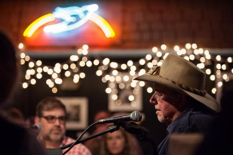 Country Music Hall of Famer Bobby Bare at the Bluebird Cafe CMA Songwriters Series early show. 