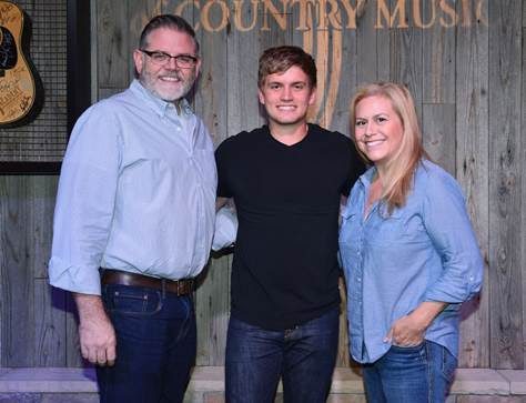 Pictured (L-R): Erick Long, ACM; Levi Hummon; Brooke Primero, ACM Photo: Michel Bourquard/Courtesy of the Academy of Country Music 