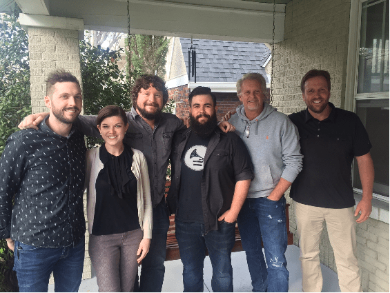 Featured Above (L-R): Combustion Music’s Kenley Flynn, Safford Motley’s Kelly Donley, Combustion Music’s Chris Van Belkom, Anthony Olympia, Combustion Music’s Chris Farren, Safford Motley’s Scott Safford