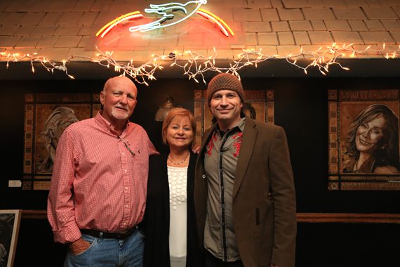 Pictured (L-R): Tommy and Joyce Stephenson with son Ray Stephenson. Photo: Moments By Moser Photography