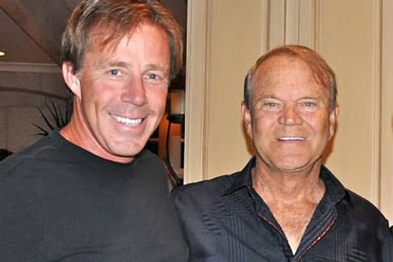 Pictured (L-R): TK Kimbrell and Glen Campbell.