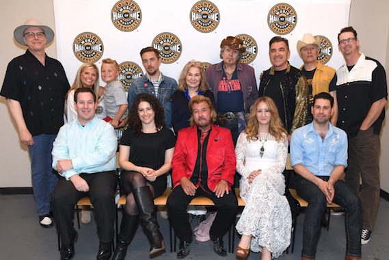 Pictured (Back row, L-R): Webb Wilder; Halley Phillips and son Noah Yeager; JD McPherson; Sally Wilbourn; and Sonny George, Eddie Angel, Bill Swartz and Mark D. Winchester of The Planet Rockers. (Front row, L-R): Country Music Hall of Fame and Museum's Michael Gray and Abi Tapia, Jerry Philips, Margo Price and Micah Hulscher. Photo: Jason Davis/Getty Images for Country Music Hall of Fame & Museum 