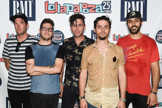 Arkells on the 2016 BMI Stage at Lollapalooza.