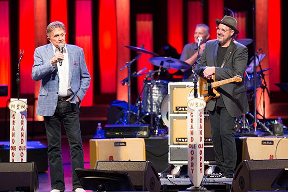 Opry legend and friend Bill Anderson performs "Which Bridge To Cross" with Gill on Saturday night's Opry.