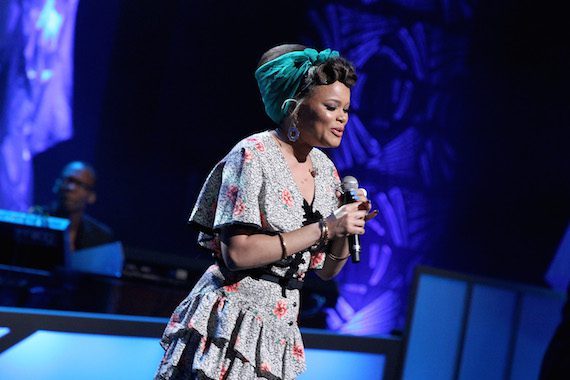 NASHVILLE, TN - AUGUST 18: Andra Day performs at the NMAAM 2016 Black Music Honors on August 18, 2016 in Nashville, Tennessee. (Photo by Terry Wyatt/Getty Images for National Museum of African American Music )