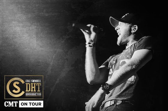 Cole partnered with CMT this year for his sold-out third annual Down Home Tour- CMT On Tour Presents the Cole Swindell Down Home Tour
