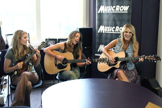 Runaway June performs at the MusicRow office. Photo: Molly Hannula