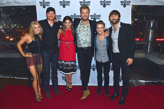 Pictured (L-R): Lindsay Ell, Eric Paslay, Hillary Scott, Charles Kelley, XX Dave Haywood