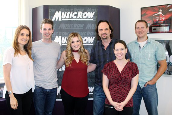 Macy Martin with MusicRow staffers.