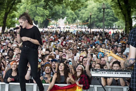 PVRIS plays the BMI Stage at Lollapalooza 2016. Photo: Erika Goldring