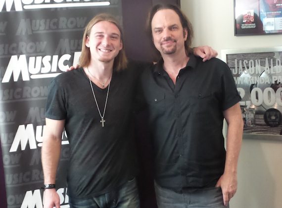 Pictued (L-R): Morgan Wallen, MusicRow Owner/Publisher Sherod Robertson