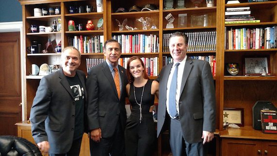 Marcus Hummon, Congressman Darrell Issa, Lacy Green and Bart Herbison