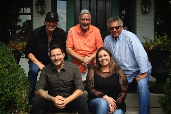Pictured (L-R) Front: Ty Herndon, Amy Aylward (Buddy Lee Attractions); Back: Erik Halbig (producer), Chuck Rhodes (BFD/Nashville), Dewayne Brown (Sony/RED Distribution) 