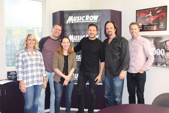 Ty Herndon with MusicRow staffers.