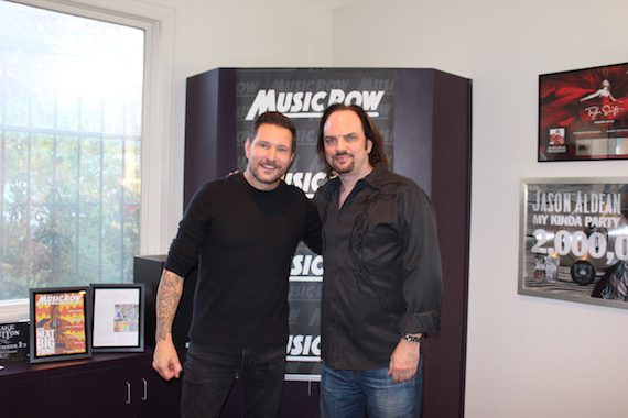 Ty Herndon and MusicRow owner/publisher Sherod Robertson.