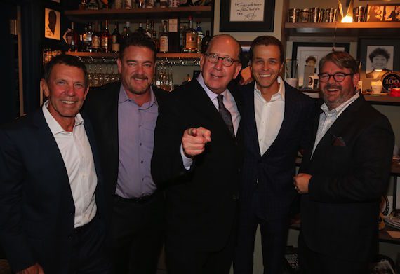 Pictured (L-R): WME Nashville co-heads Greg Oswald and Rob Beckham, Chairman & CEO Warner Music Nashville John Esposito, WME | IMG Co-CEO Patrick Whitesell and WME partner Jay Williams. Photo: Alan Poizner. 