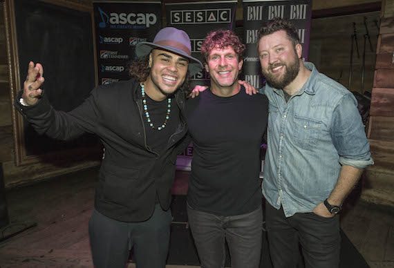 Pictured (L-R): Shy Carter, Billy Currington and Cary Barlowe. Photo: Ed Rode. 