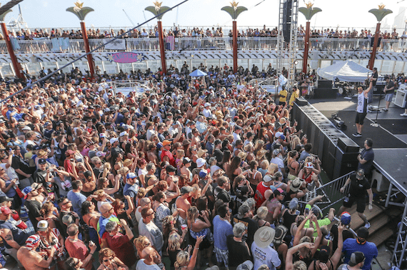 Kid Rock performs during one of his Chillin' The Most cruises. Photo: Will Byington