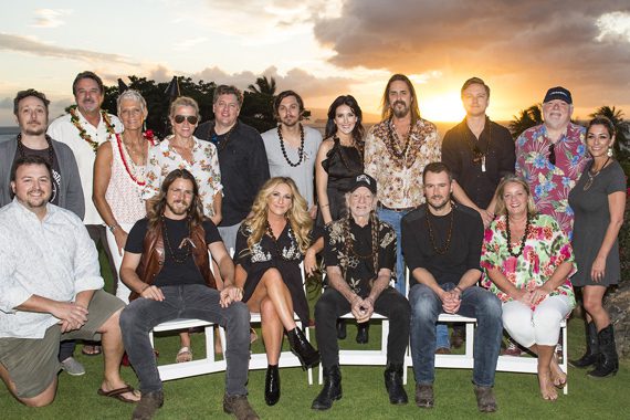 Pictured (L-R): Back Row: BMI songwriter Paul Doucette, sponsors Danny and Claudia Goodfellow, BMI’s Leslie Roberts, BMI songwriters Shawn Camp, Charlie Worsham, Aubrie Sellers, Marti Frederiksen, Ethan Ballinger and Dallas Wayne and BMI’s Mary Loving. Front Row: BMI’s Mason Hunter, BMI songwriter Lukas Nelson, songwriter Lee Ann Womack, BMI songwriters Willie Nelson, Eric Church and Liz Rose. Photo: Erika Goldring