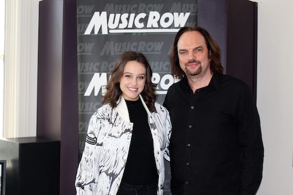 Bailey Bryan with MusicRow owner/publisher Sherod Robertson
