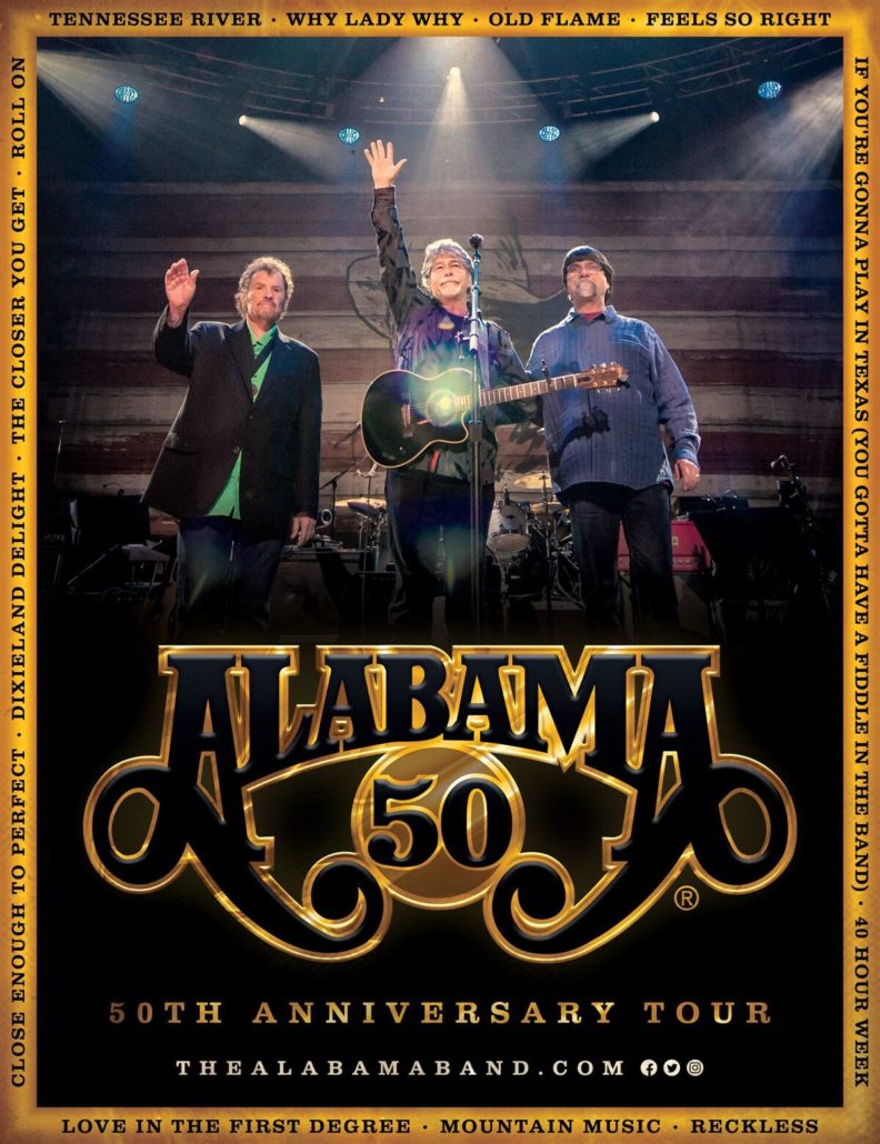 Alabama Announces 50th Anniversary Tour