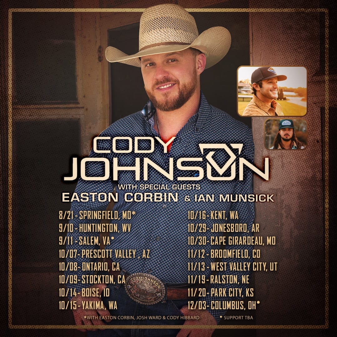 Cody Johnson Concert Live Stream, Date, Location and Tickets info