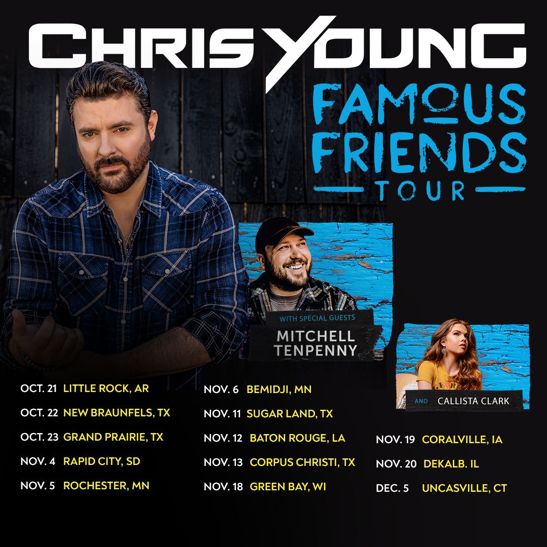 Chris Young To Bring His 'Famous Friends' On Fall Tour