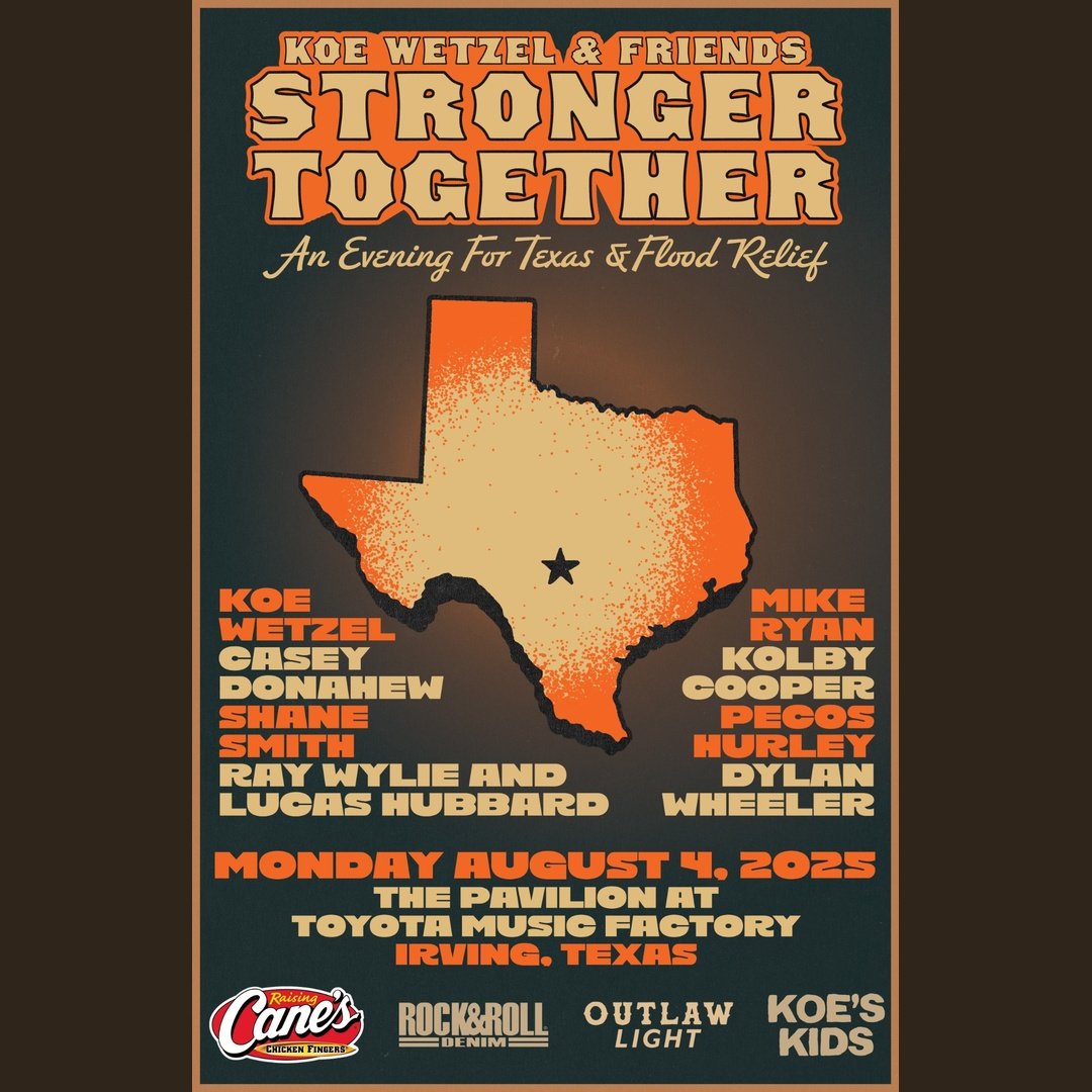 Koe Wetzel & Friends To Aid Texas Flood Victims With 'Stronger