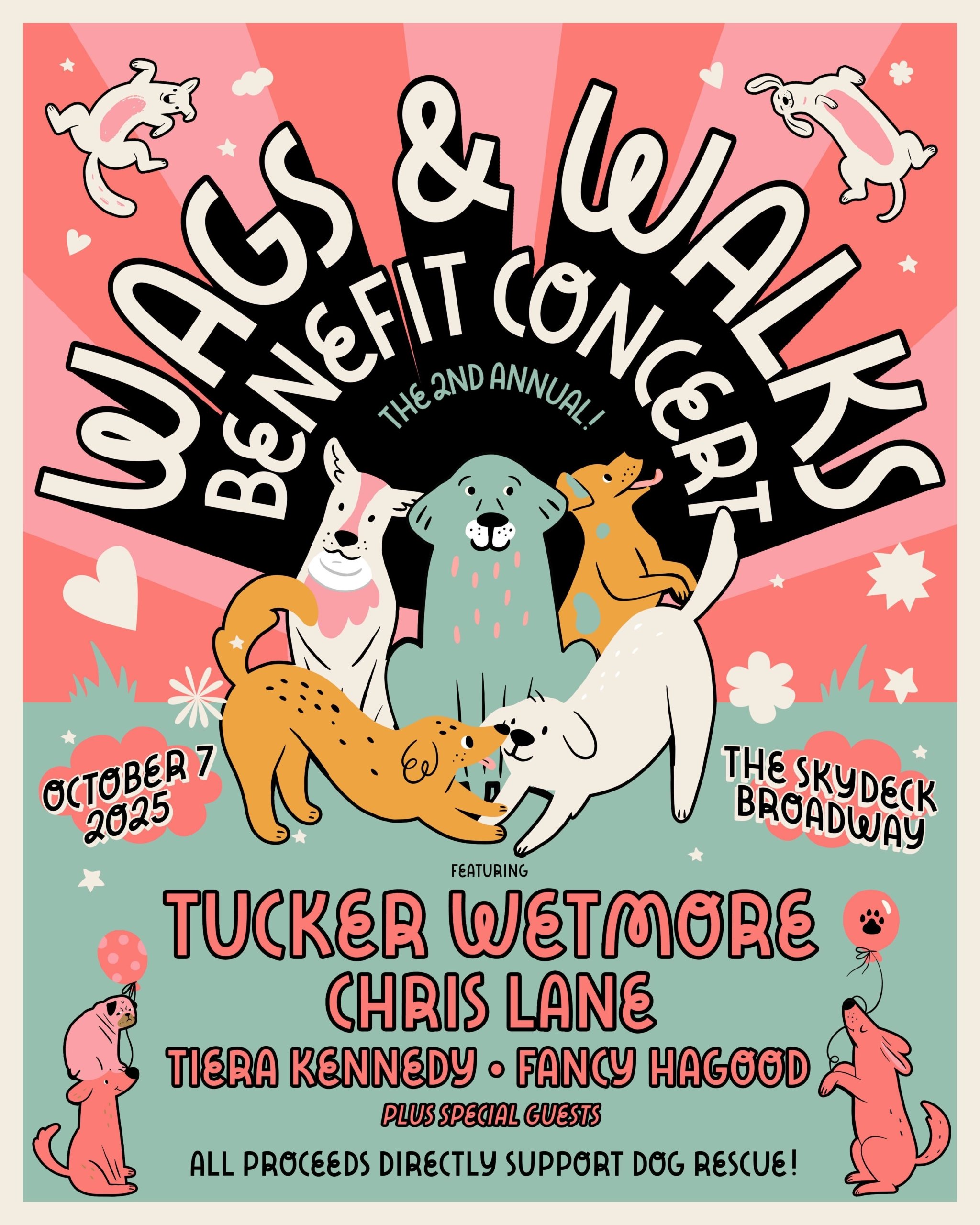 Tucker Wetmore, Chris Lane & More To Headline Wags & Walks Benefit