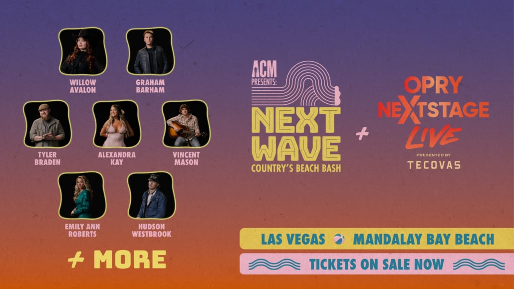 Opry Nextstage Class Of 2026 Join Lineup For ACM Next Wave: Country’s Beach Bash